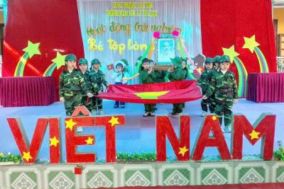 HOẠT ĐỘNG TRẢI NGHIỆM “BÉ TẬP LÀM CHIẾN SĨ” – HÀNH TRÌNH CỦA NHỮNG TRÁI TIM DŨNG CẢ